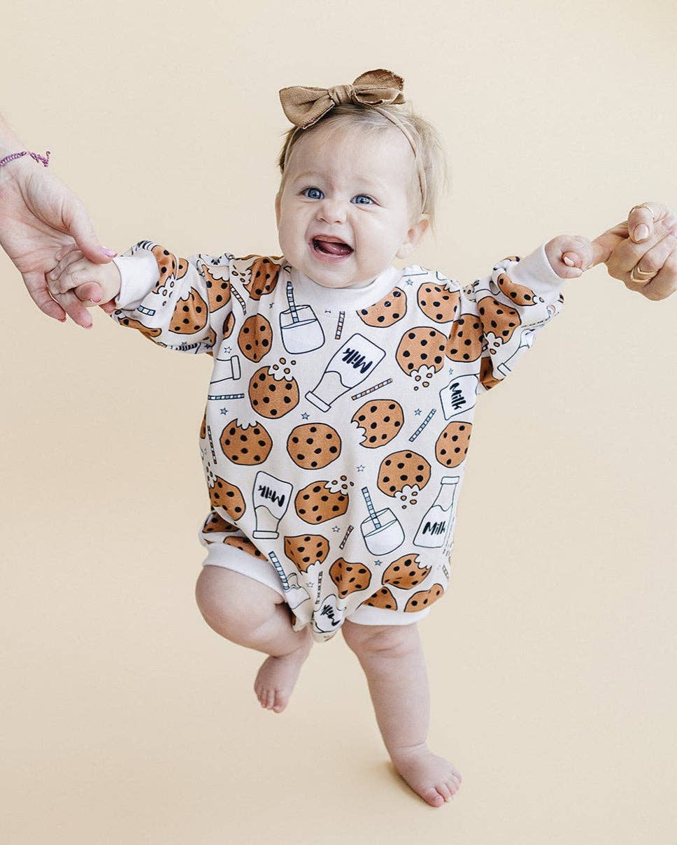 Bubble Romper | Milk & Cookies