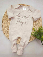 Answered Prayer - Oatmeal Romper