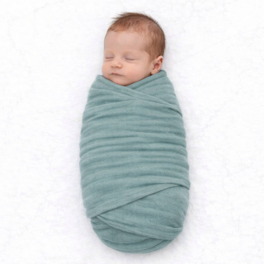 Bamboo Muslin Swaddle - Slate Blue