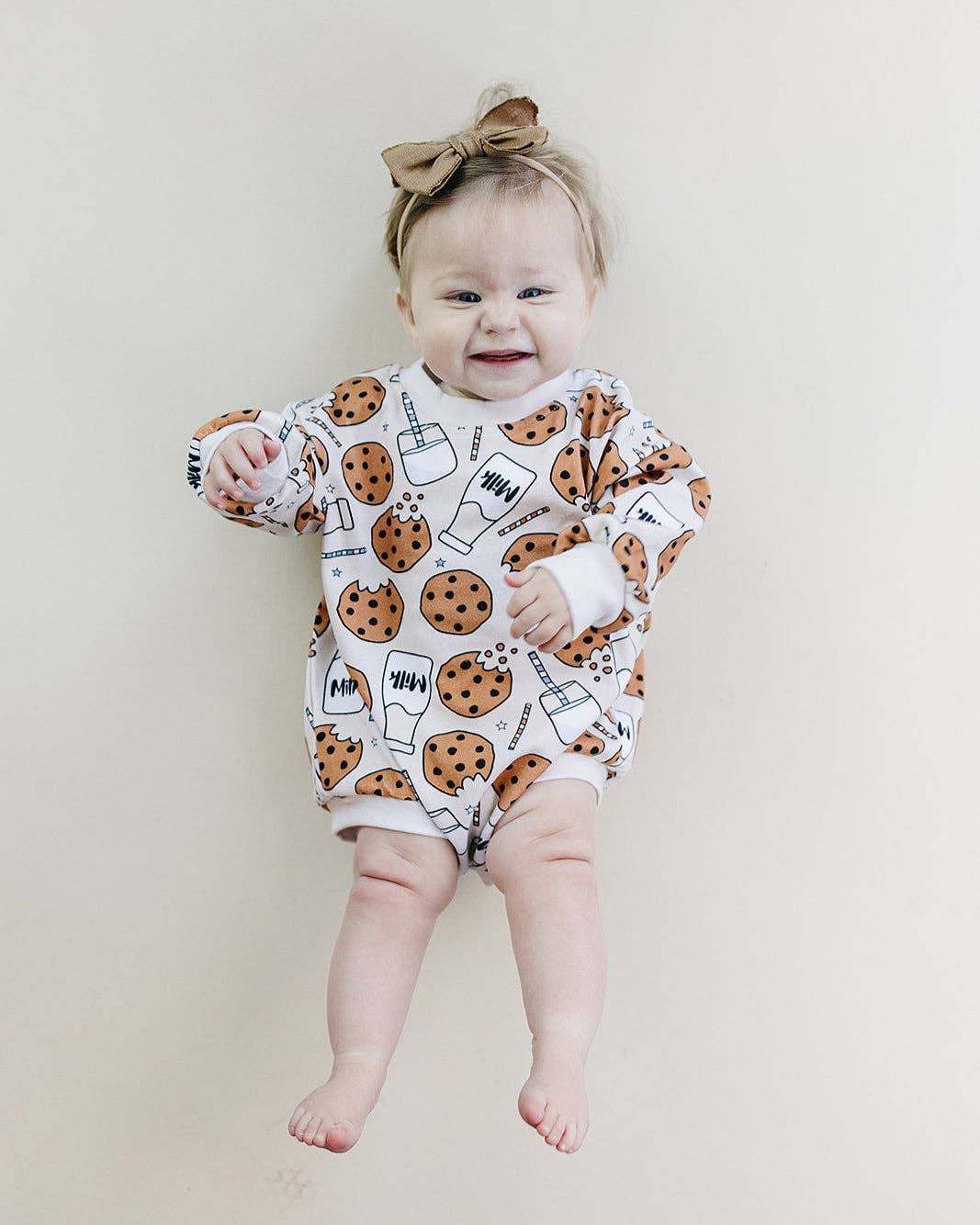 Bubble Romper | Milk & Cookies