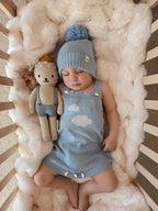 Blue Skies Dream Romper - Powder Blue