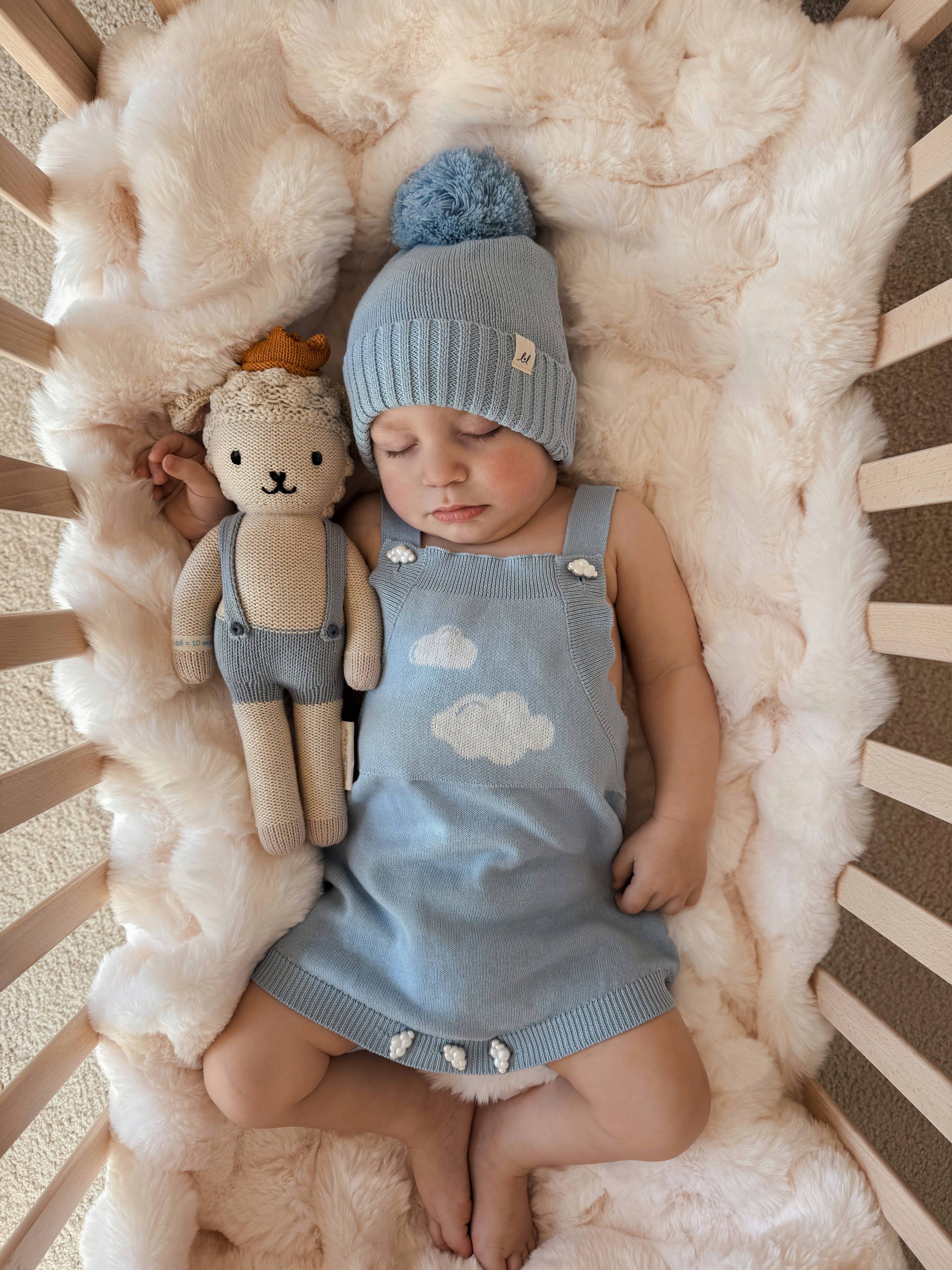 Blue Skies Dream Romper - Powder Blue