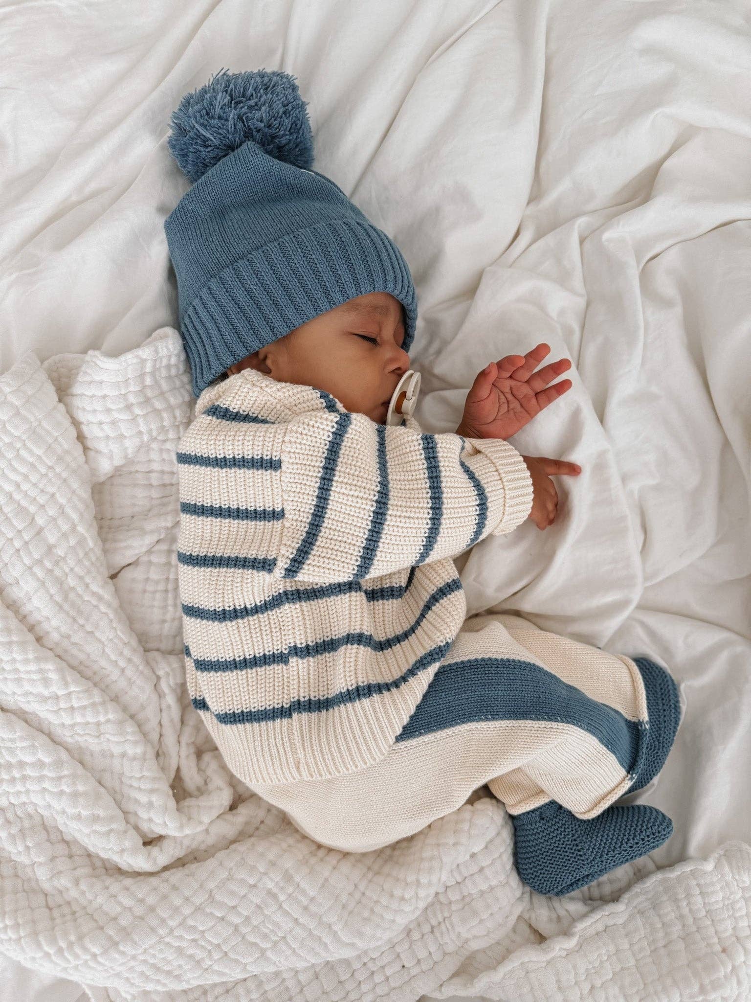 Chunky Knit Striped Sweater + Pants
