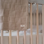 Organic Checkered Knit Blanket