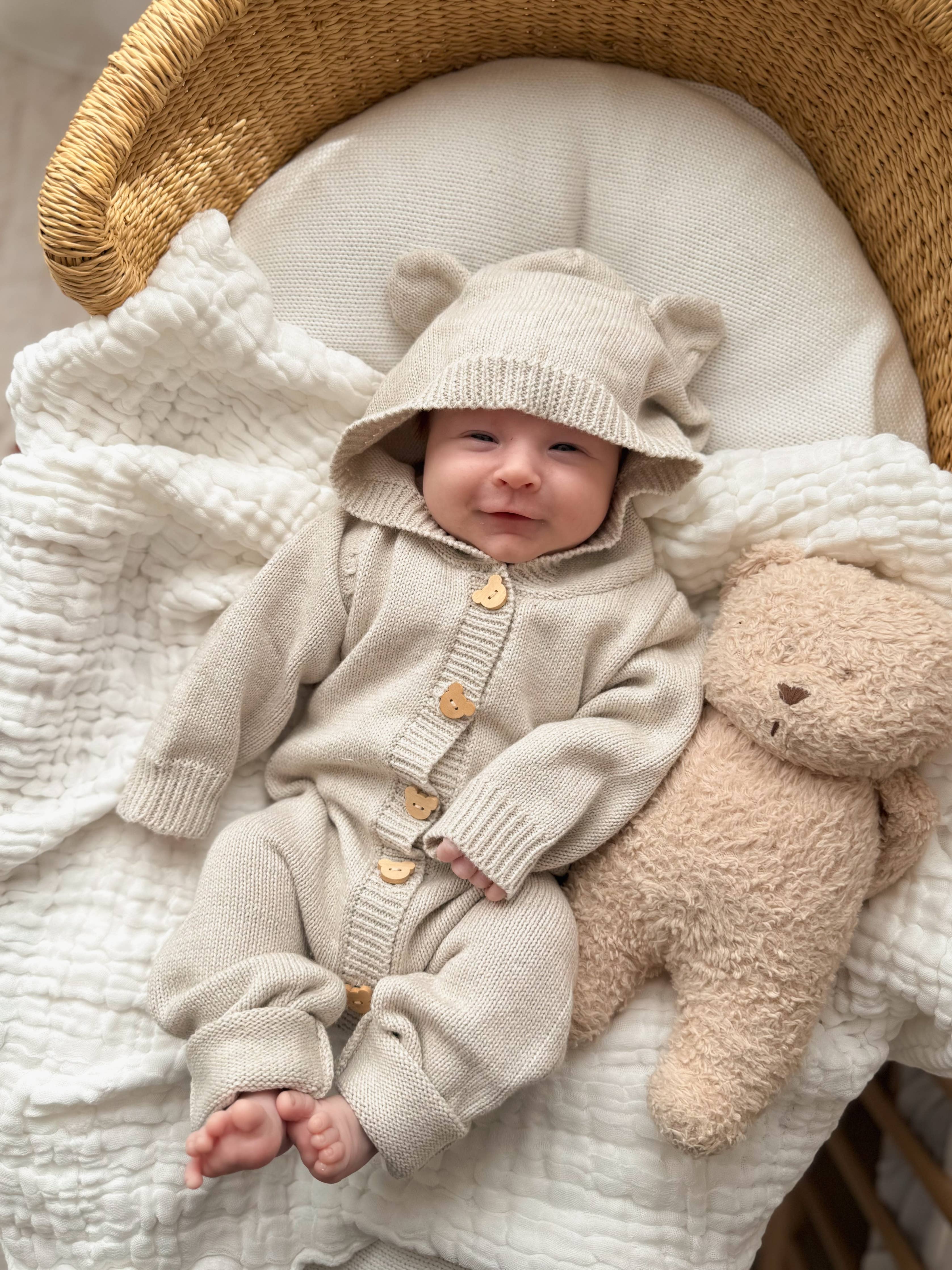 Cozy Cub Jumpsuit - Natural