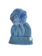 Pom Beanie - Denim Blue