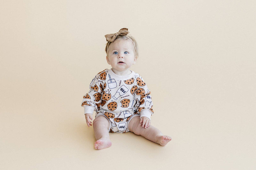 Bubble Romper | Milk & Cookies
