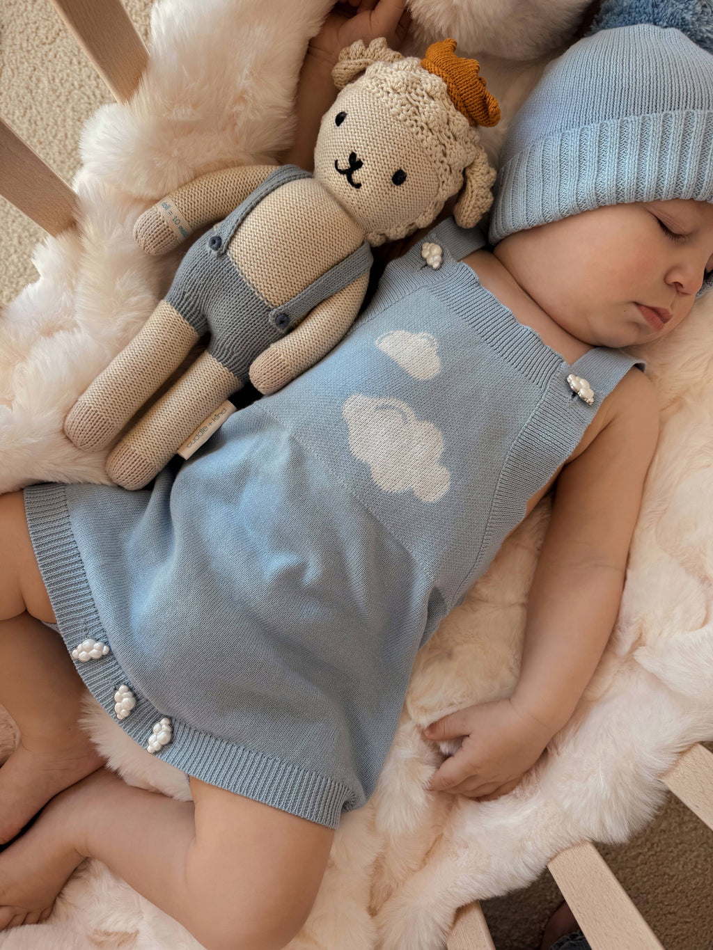 Blue Skies Dream Romper - Powder Blue