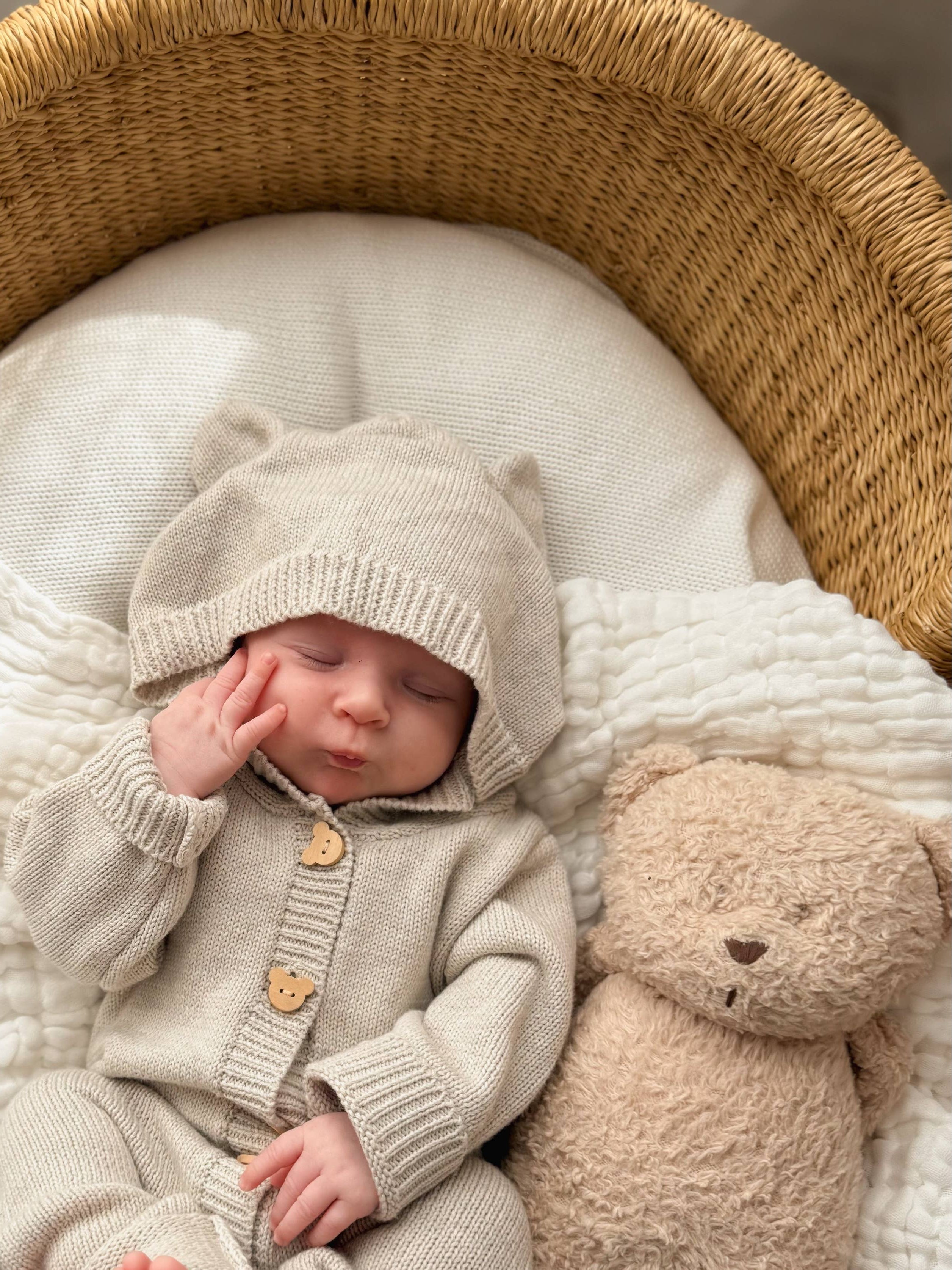 Cozy Cub Jumpsuit - Natural