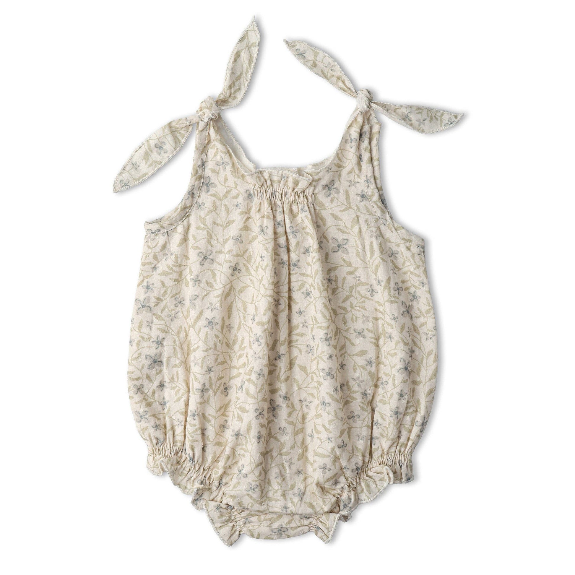 Tie Shoulder Bubble Romper - Bluebelle
