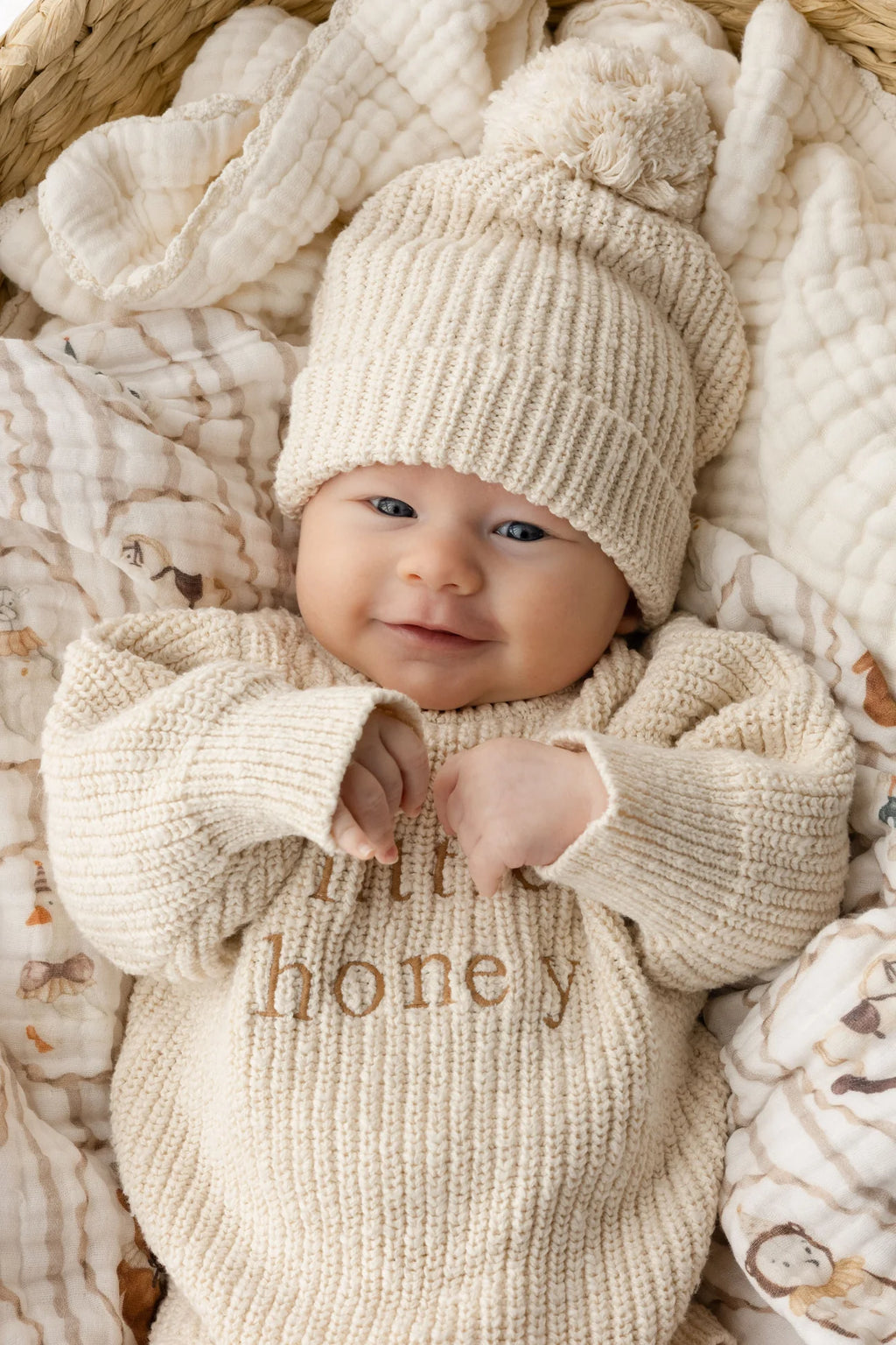 'Little Honey' Knit Romper Bundle