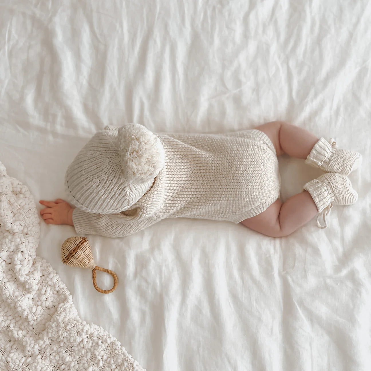 'Little Honey' Knit Romper Bundle