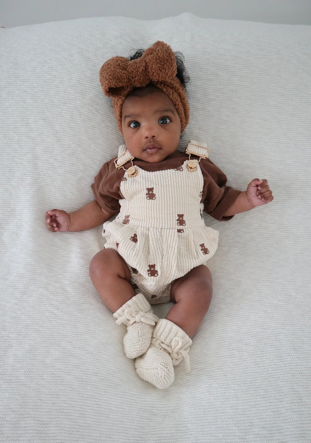Corduroy Teddy Overalls + Tee