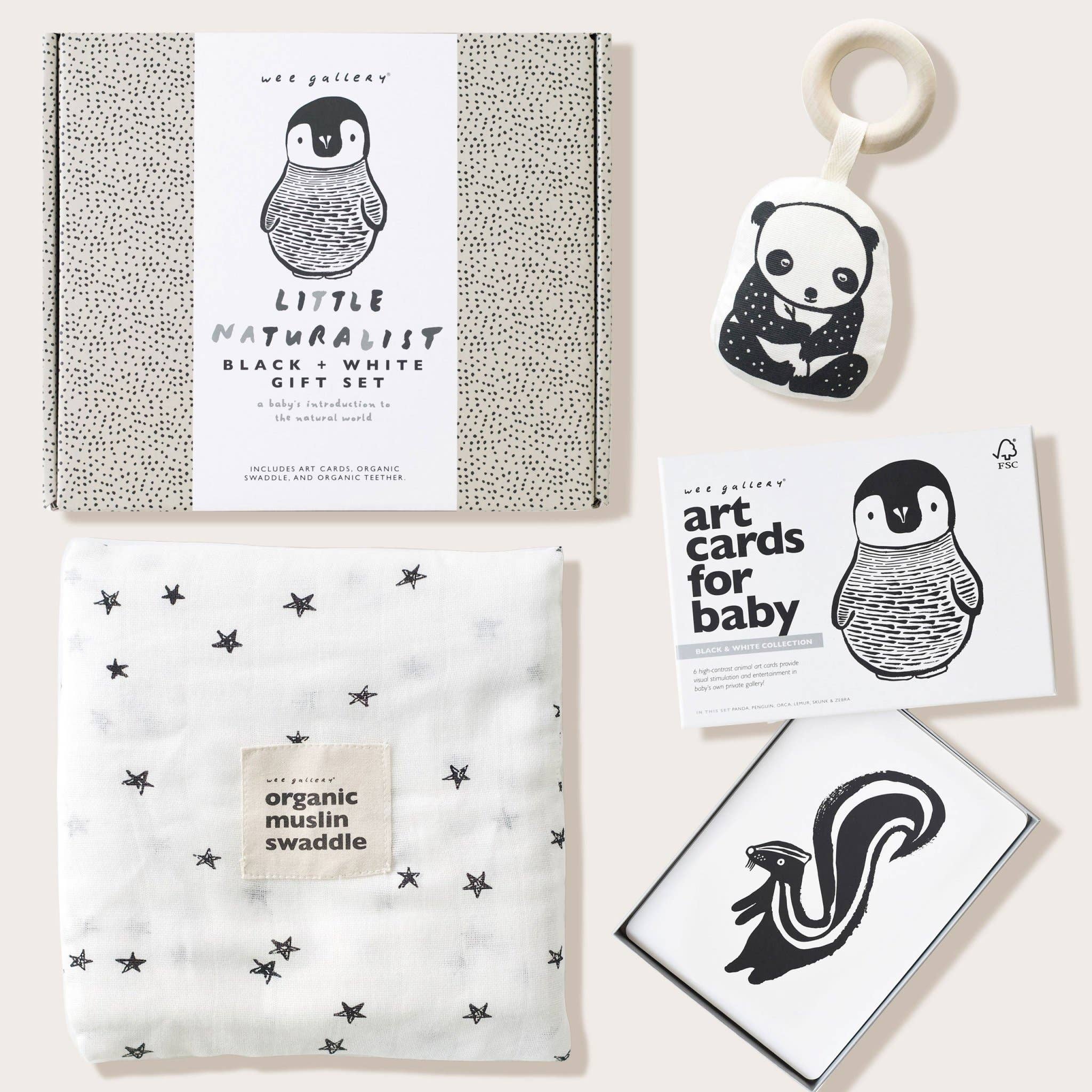 Little Naturalist Gift Set - Black + White