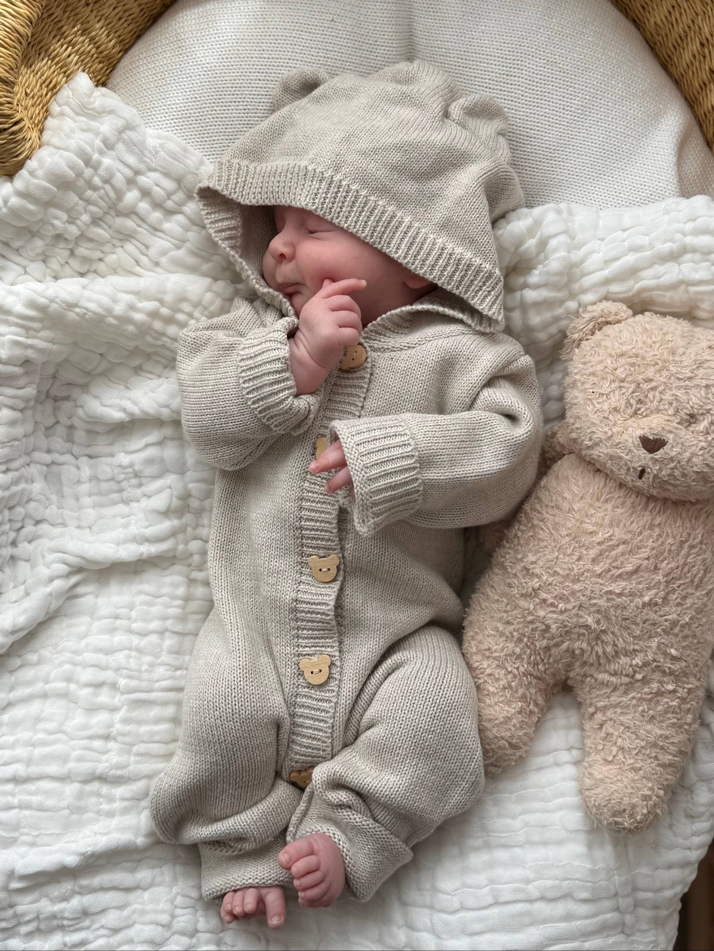 Cozy Cub Jumpsuit - Natural