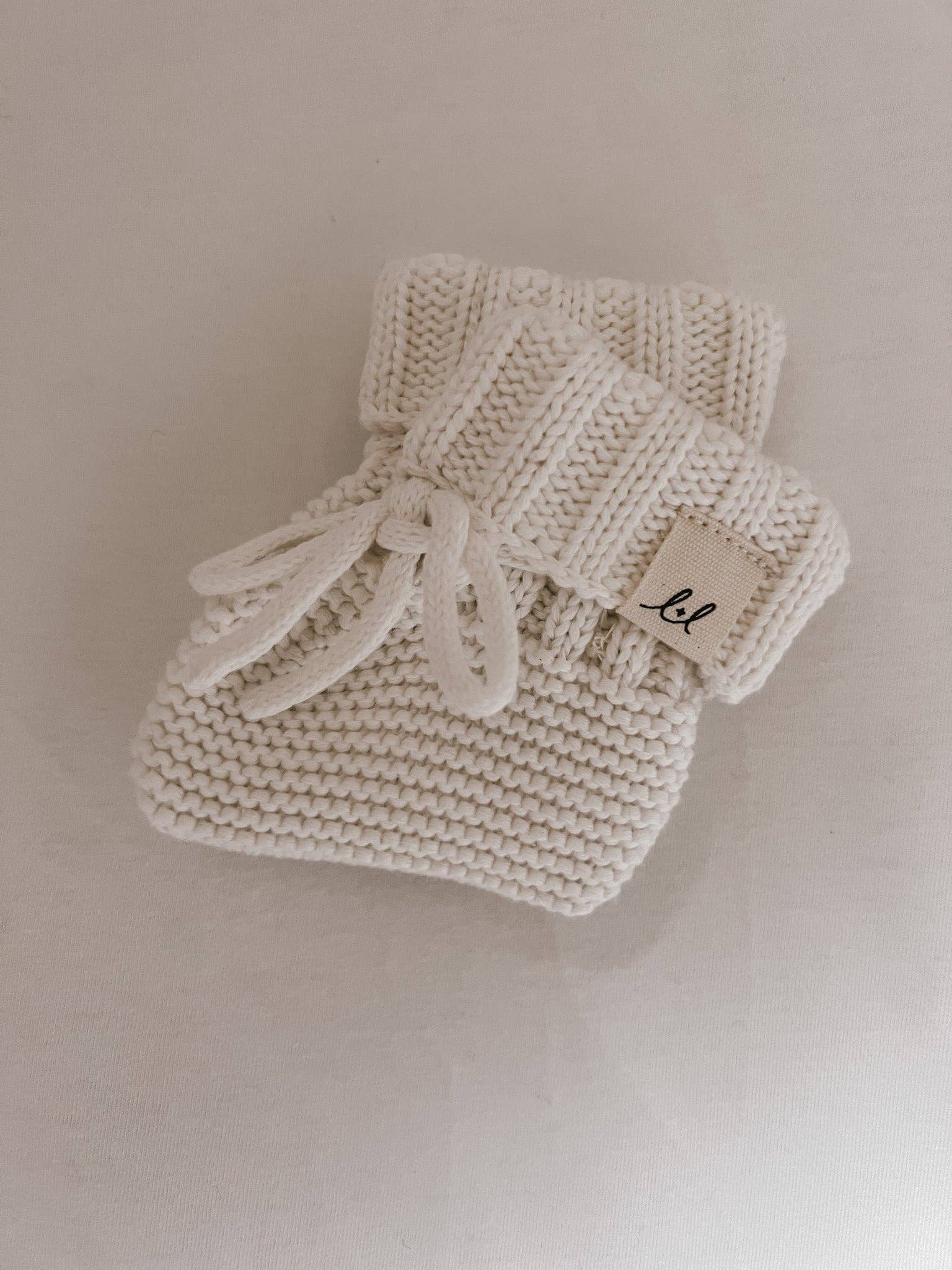 Organic Booties - White