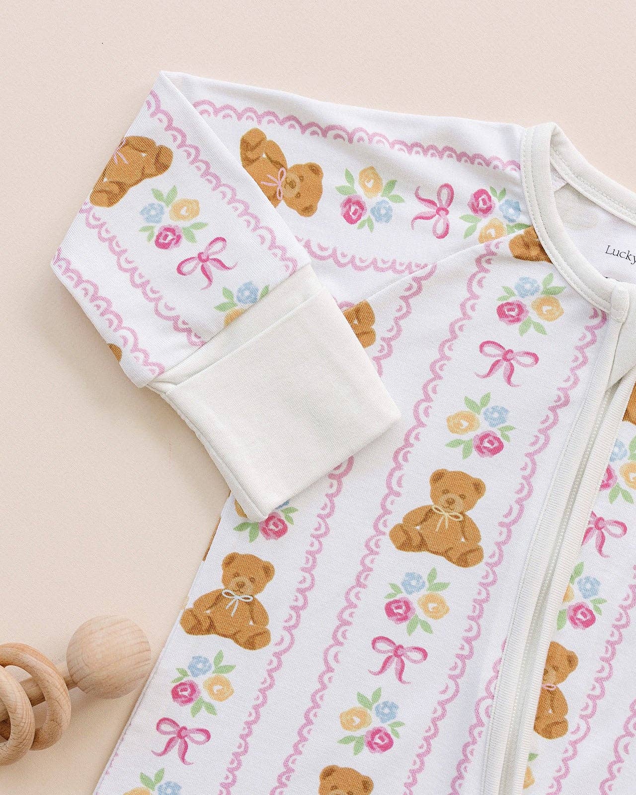 Bamboo Zip Romper | Honey Bear