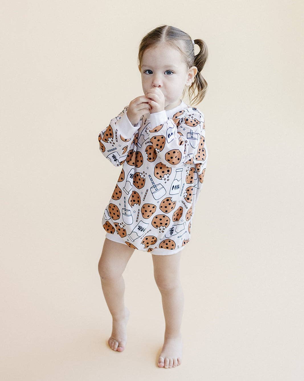 Bubble Romper | Milk & Cookies