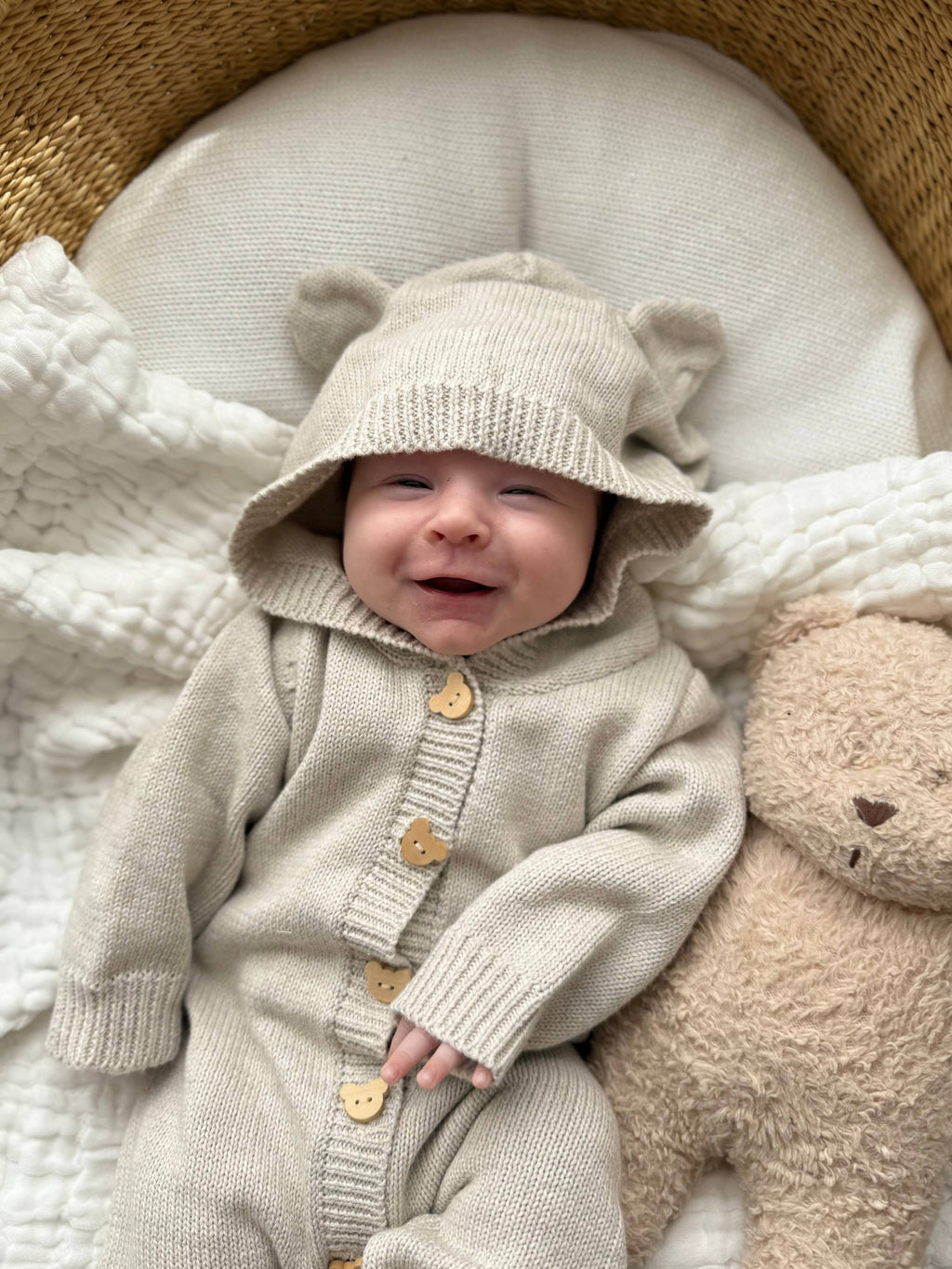 Cozy Cub Jumpsuit - Natural