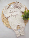 Answered Prayer - Oatmeal Romper