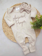 Answered Prayer - Oatmeal Romper