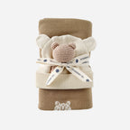 Bear Gift Set - Blanket + Hat + Rattle