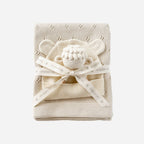 Lamb Gift Set - Blanket + Hat + Rattle