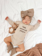 Answered Prayer Embroidered Romper - Headband Bundle