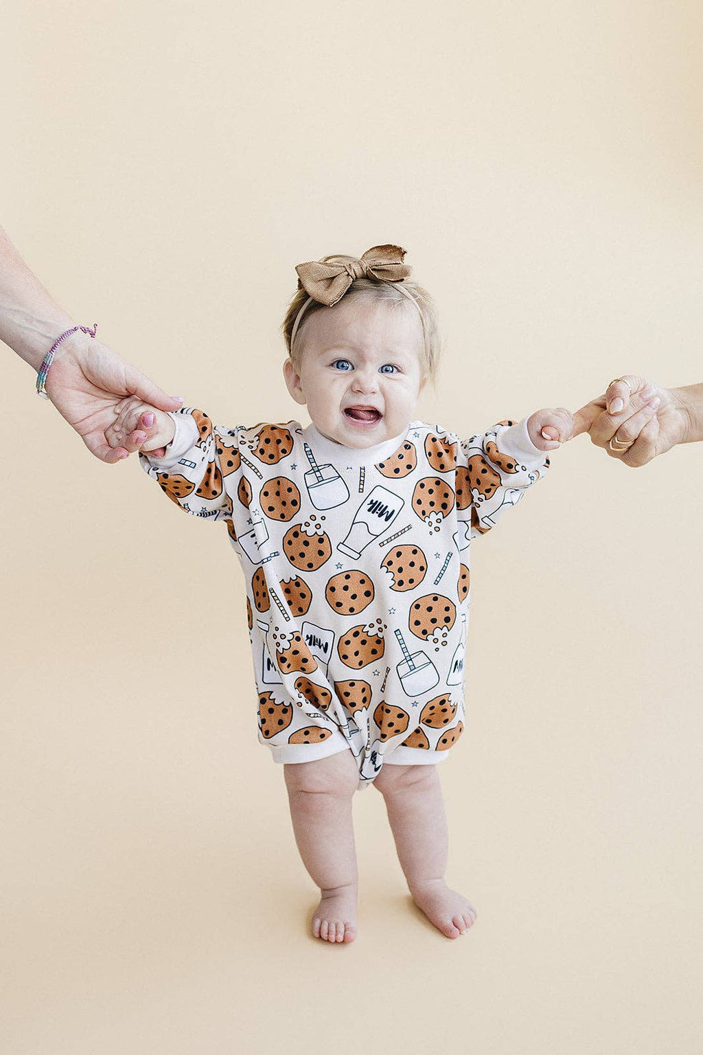 Bubble Romper | Milk & Cookies