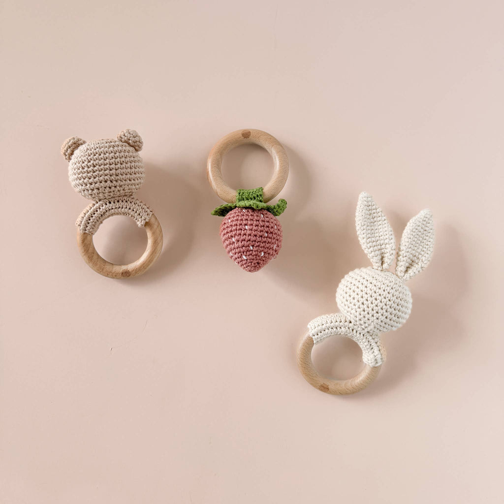 Strawberry Teether - Rattle